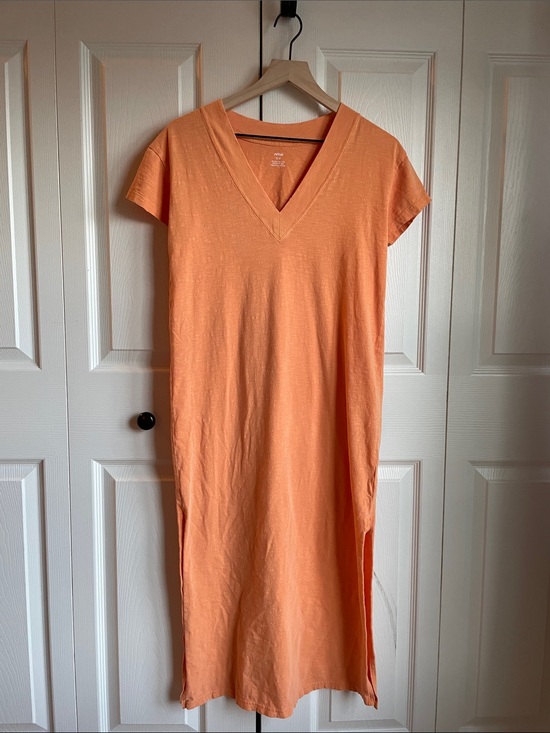 aerie Dresses & Skirts - Aerie Everyday Peach Cotton Tee Maxi Dress